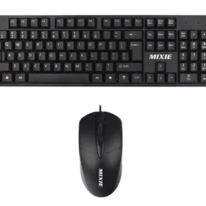 Mixie X70 Ενσύρματο Σετ Πληκτρολόγιο και Ποντίκι (EN) Μαύρο