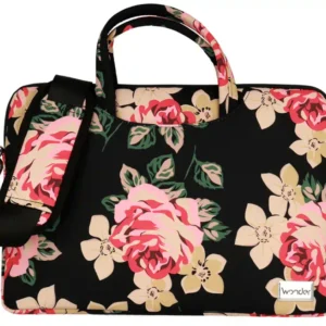 Wonder Τσάντα Ώμου – Χειρός 14″ Black and Roses