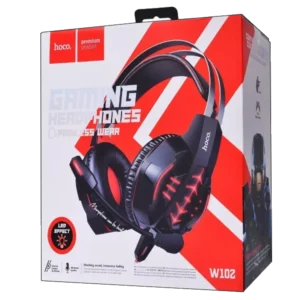 Hoco Gaming Headset W102 Cool Tour Red/Black