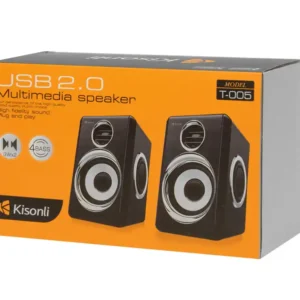 HXEIA KISONLI T-005, 2X3W, USB, BLACK MULTIMEDIA SPEAKER