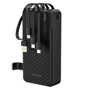 Powerbank Dudao K11 Max 30000mAh with Built-in Cables - Black
